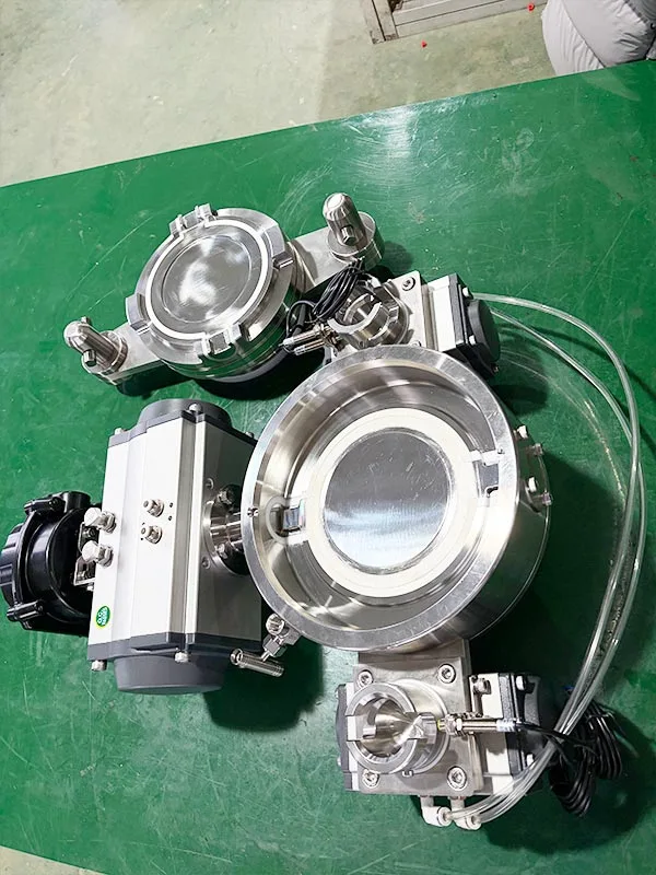 Pneumatic Automated Sanitary Split Butterfly Valve